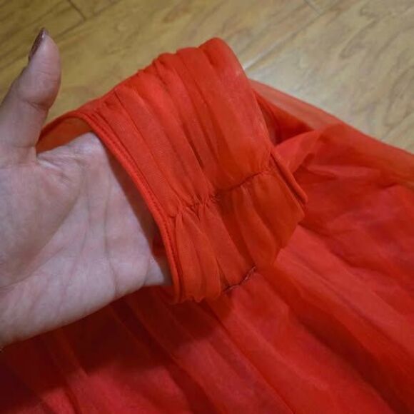 Pandora Lingerie Red Sheer Dress/nighty Size S/M - Picture 5 of 7